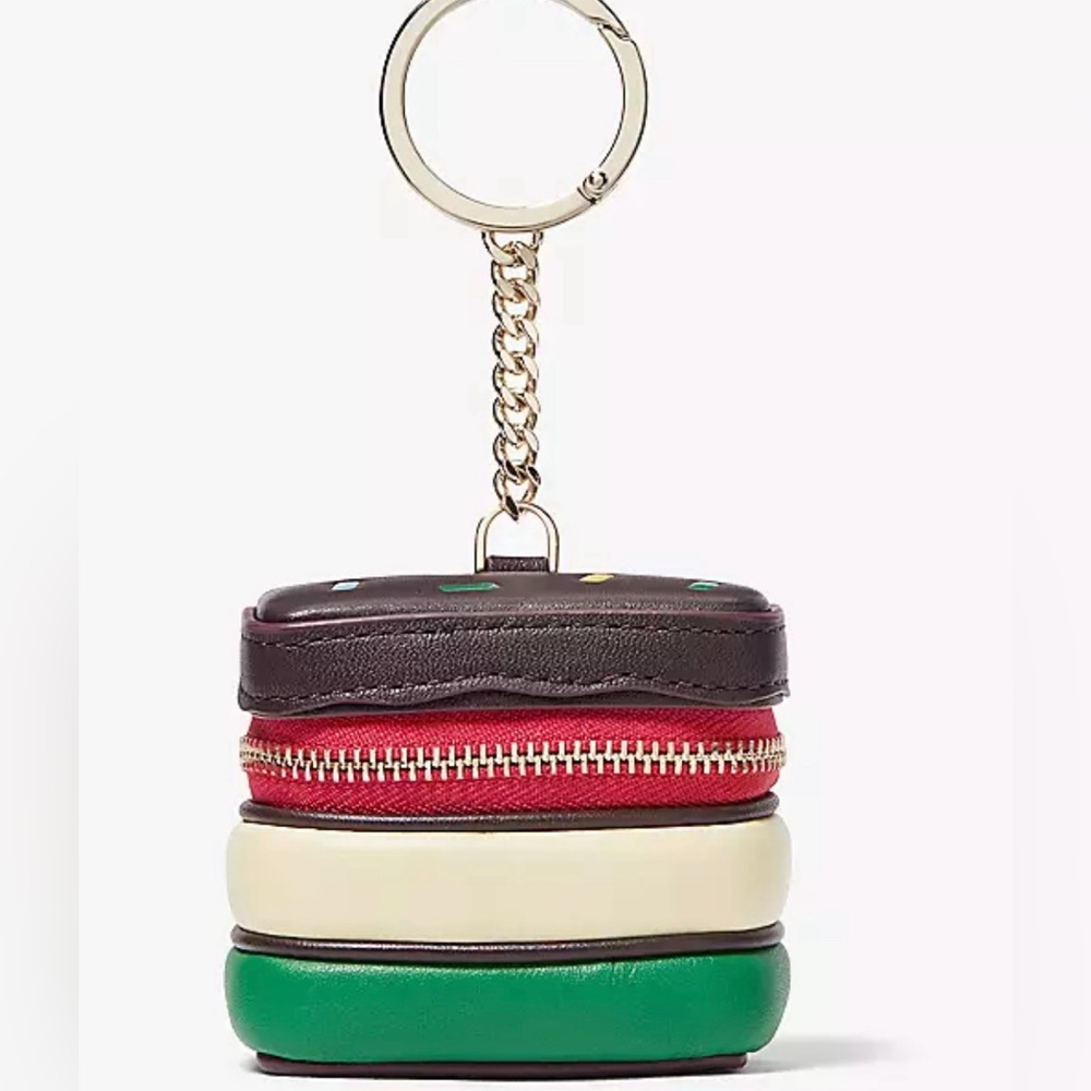 Kate spade Dolci 3D Rainbow Cookie Coin Purse and key fob